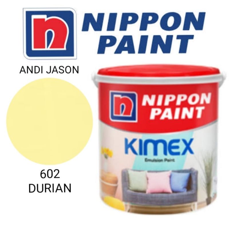 CAT TEMBOK KIMEX NIPPON PAINT 4.5KG / GALON / CAT DINDING / CAT AIR NO 602 DURIAN