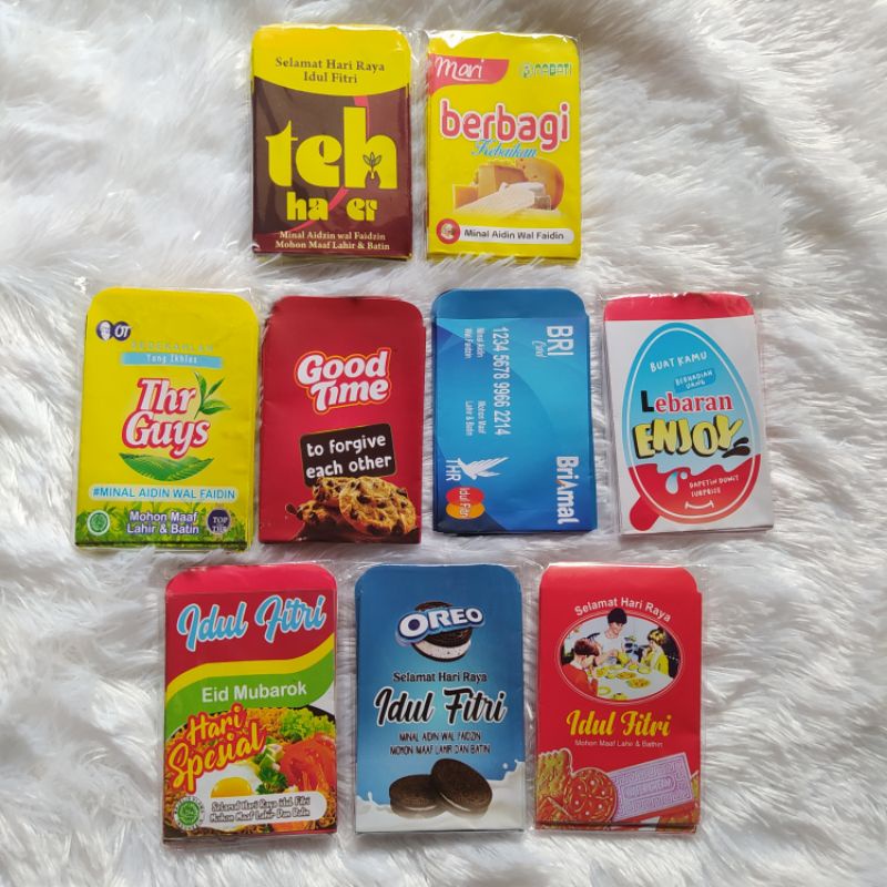 

AMPLOP LEBARAN SNACK VIRAL | BISA PILIH MOTIF | 1 PACK ISI 10