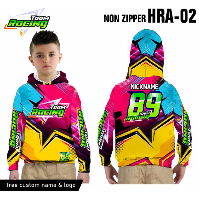 jersey racing Hoodie non zipper