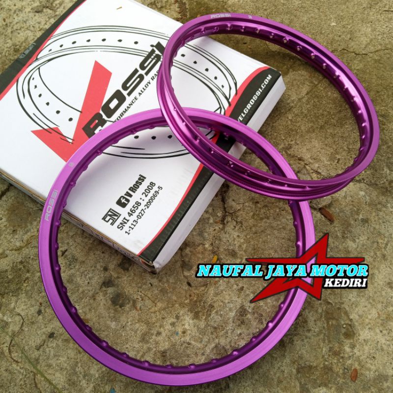 VELG ROSSI RING 17 UKURAN 140 160 H36 UNGU HARGA SEPASANG