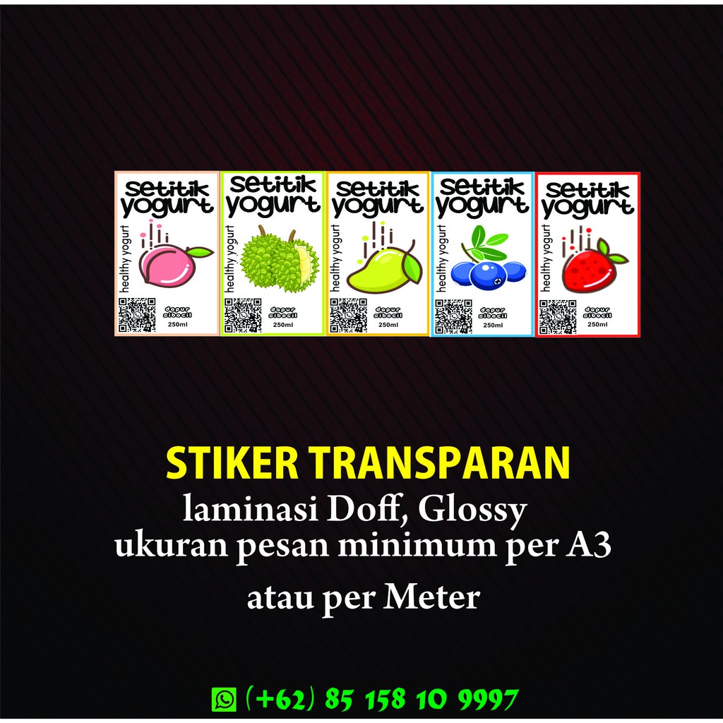 

Stiker transparan buat kemasan