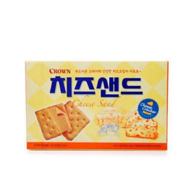

Crown Cheese Sand 60gr - Crackers Sandwich Krim Keju - Made In Korea