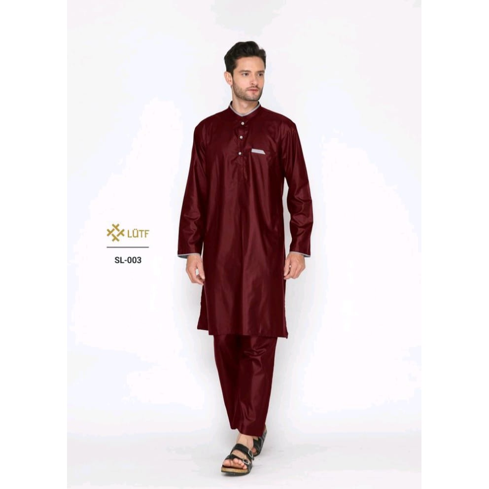 Gamis Pria Setelan / Baju Muslim Pria Setelan / Koko Setelan SL-003