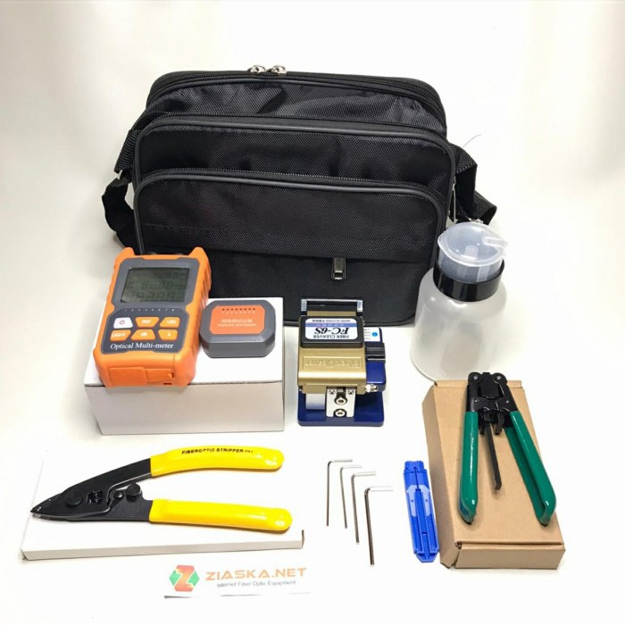 FTTH Tool Kit OPM MINI 3 in 1 Lengkap FVL Cleaver FO/Fiber Optic/Optik