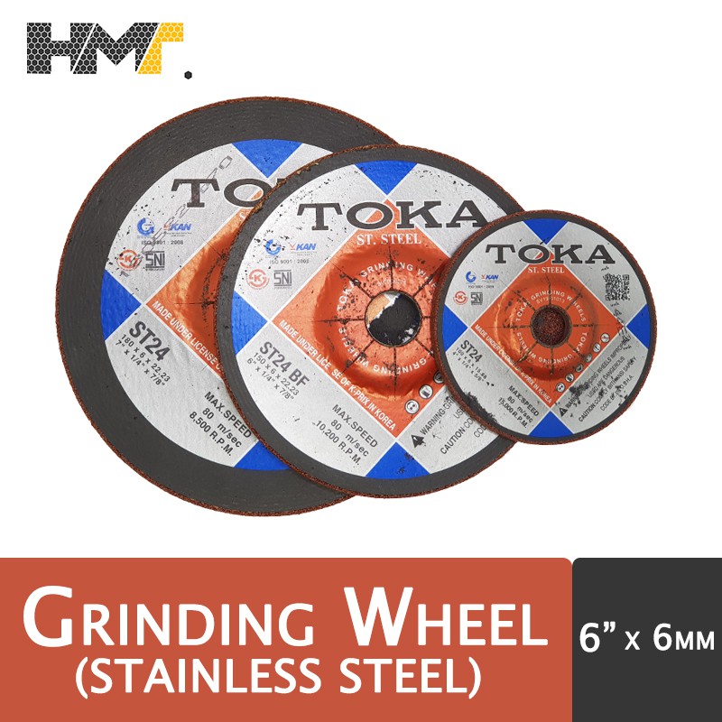 Jual TOKA Grinding Wheel 6 inch x 6mm STAINLESS STEEL ( 6