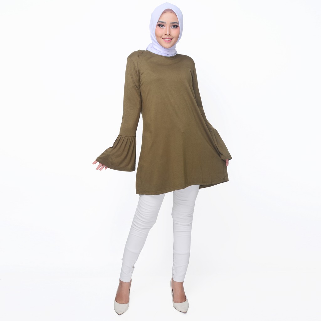 Tunik Tangan Terompet Wanita Dewasa ukuran Big Size - XSHOP ALdiera