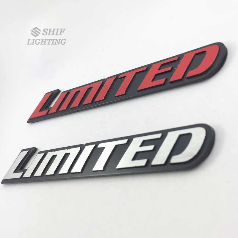 1pc Stiker Emblem / Badge Logo Tulisan LIMITED Bahan Metal Untuk Samping Truk