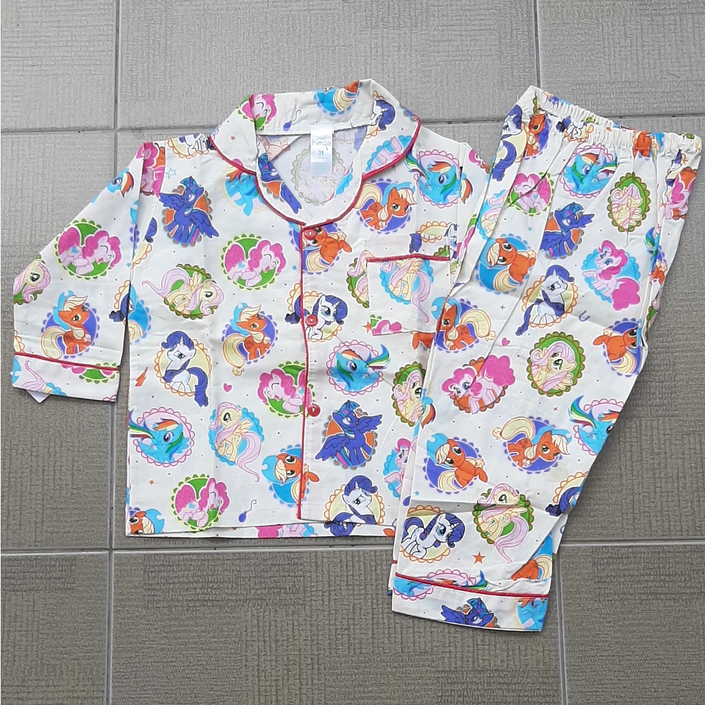 DB 3-4 tahun Setelan baju tidur anak cowok cewek perempuan laki laki 5BTK