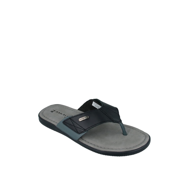 SANDAL JEPIT PAKALOLO PRIA ORIGINAL CASUAL KULIT ASLI HITAM PB19