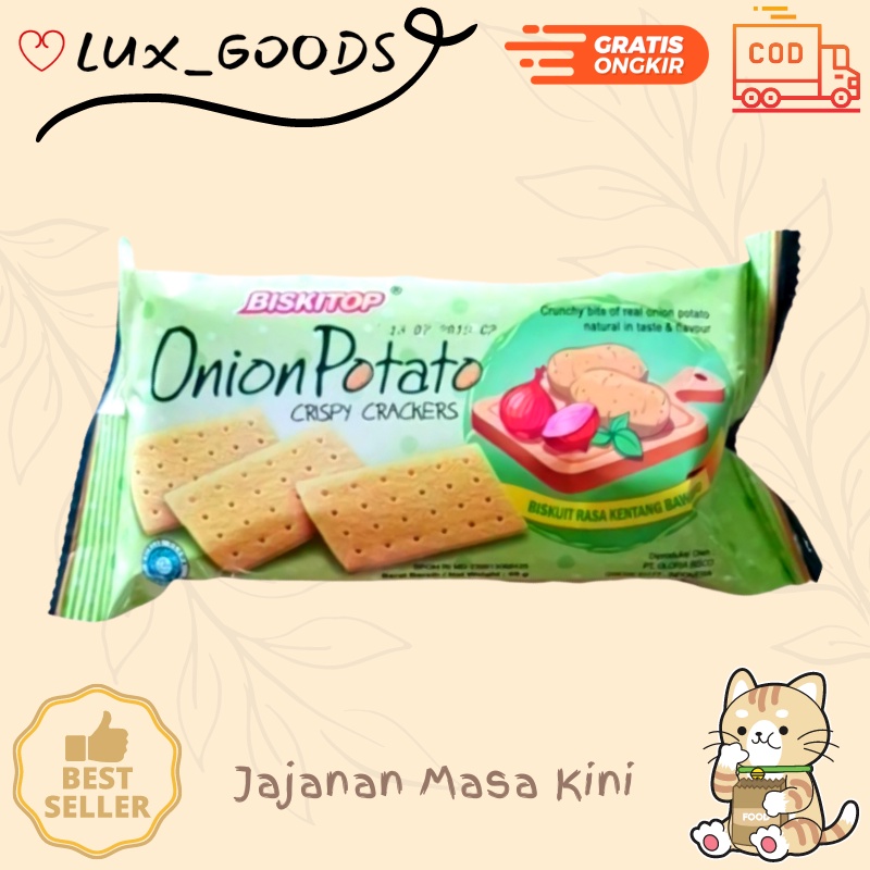 

LUX_GOODS - ONION POTATO 50g Biskuit Kue Kering Anak Dewasa Enak Renyah Biscuit Rasa Kentang Gurih