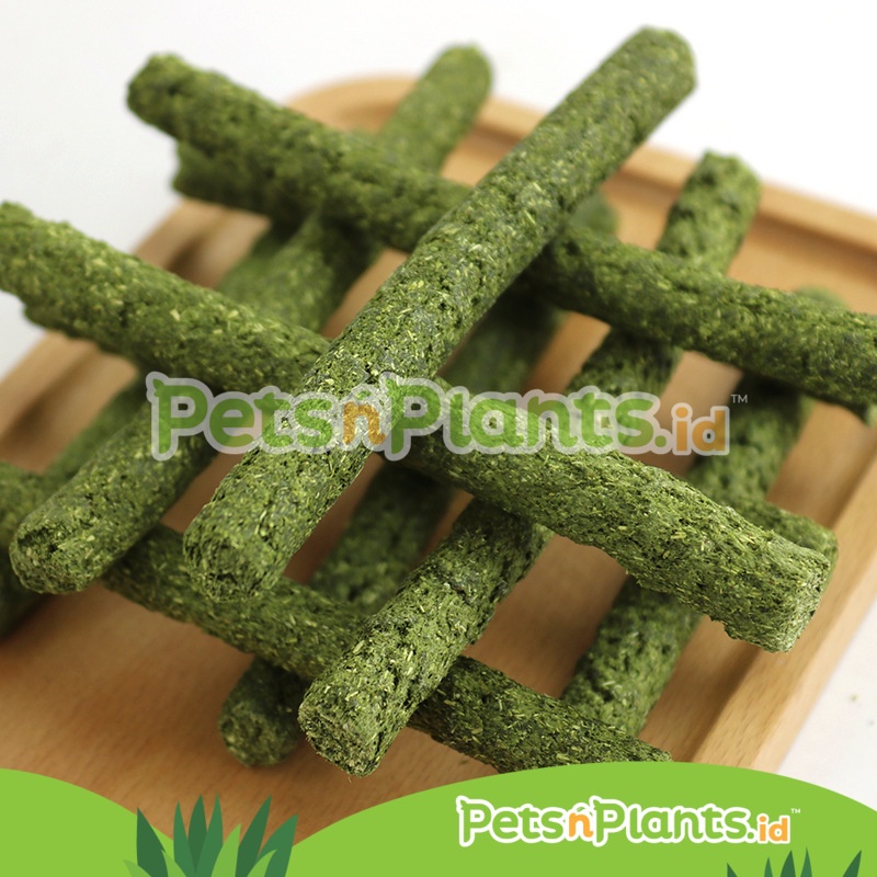 Premium Small Animals Treat - NATURAL TIMOTHY HAY STICK for Rabbit Hamster Chinchilla Guinea Pig