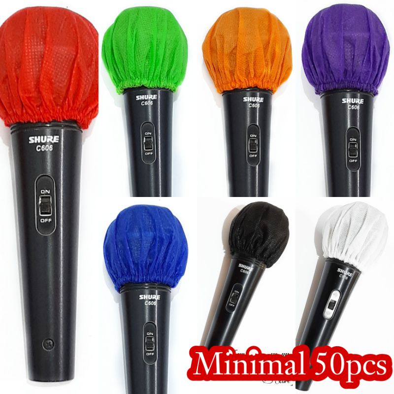 Cover mic pelindung mikrofon sarung mic - sarung microphone  cover mic disposable  pembungkus mic  t