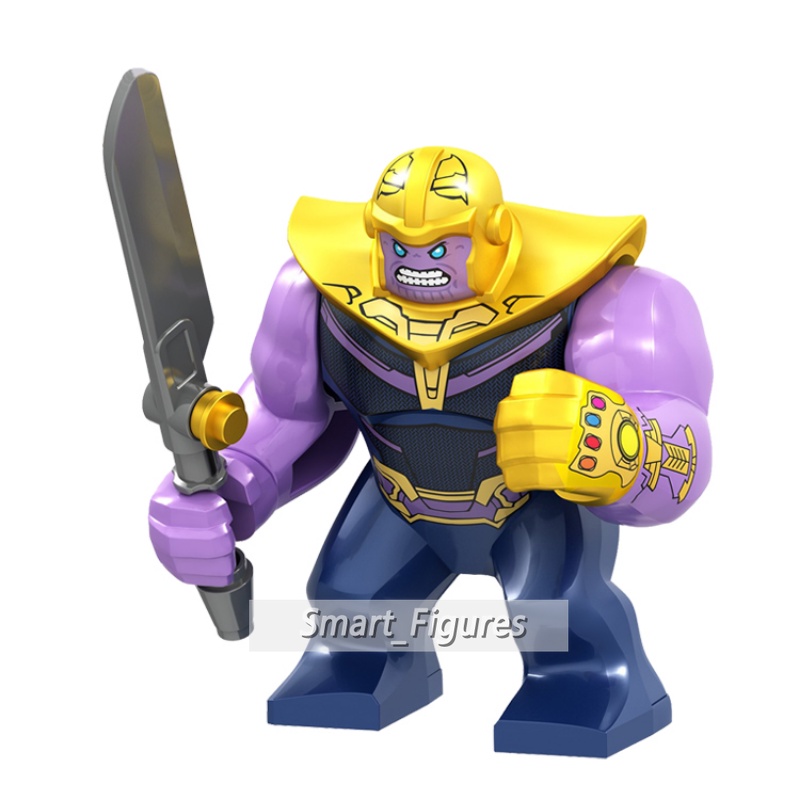 Marvel Mainan Action Figure Mini Model Thanos Infinity Gauntlet Iron Man Untuk Koleksi