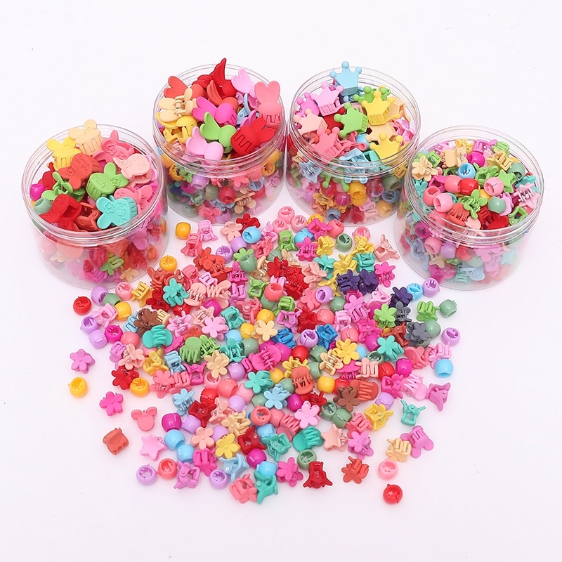 jepit rambut anak lucu colorful jepit cute mini Dove