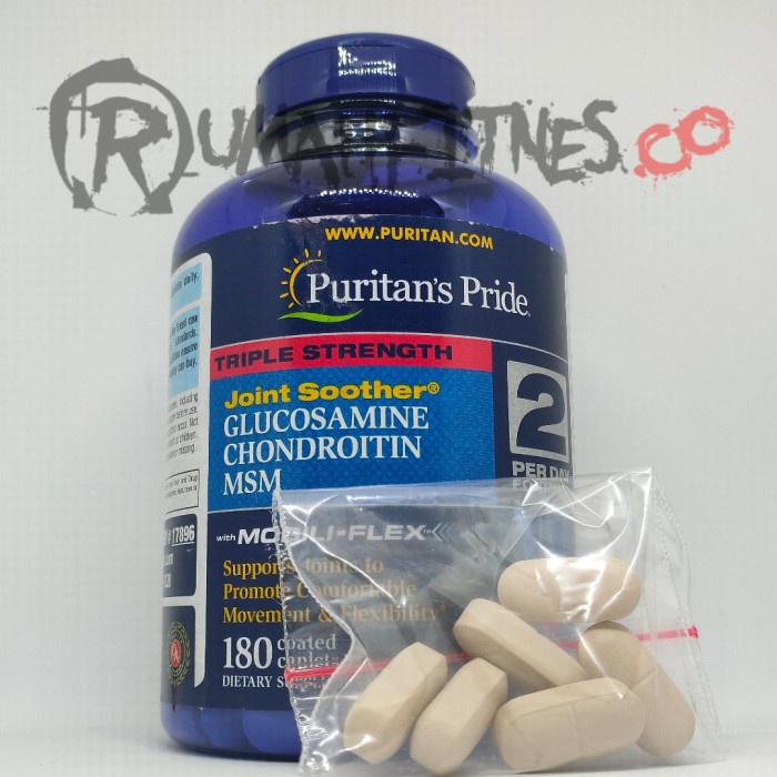 ORIGINAL PURITAN GLUCOSAMINE CHONDROITIN MSM ECERAN