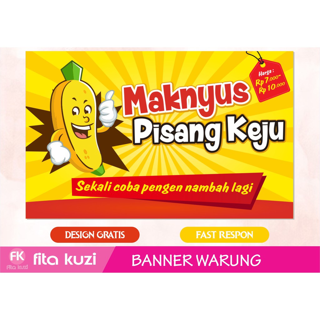 Contoh Spanduk Pisang Keju  Ruang Ilmu