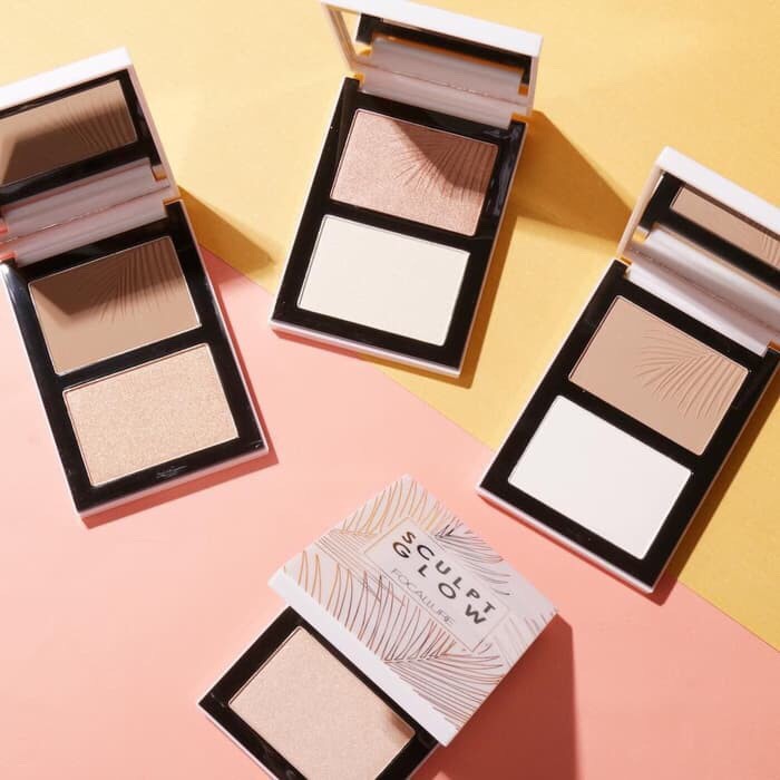 (READY &amp; ORI!) Focallure Sculpt Glow Contour Highlighter Palette Duo / 2 Colors FA 69 FA69 bronzer waterproof terbaru viral