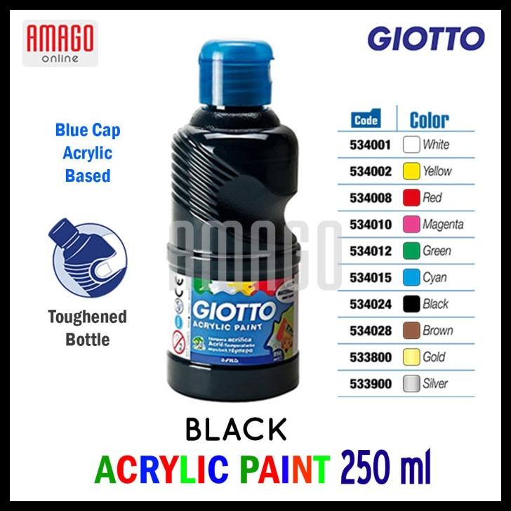 

Giotto Acrylic Paint - Black - 250 Ml - 534024