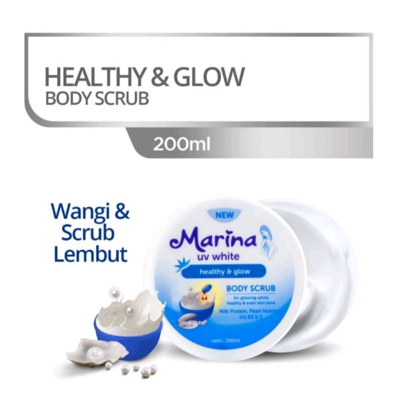 MARINA UV WHITE BODY SCRUB 200ML