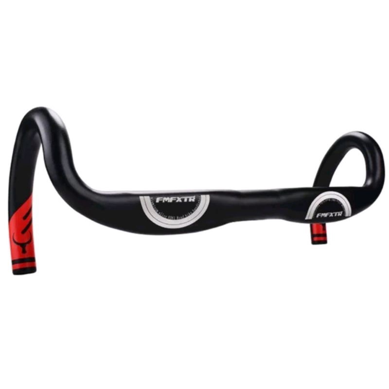 Handlebar Dropbar FMFXTR Stang Drop Bar Sepeda Balap Roadbike Road Bike Aero Pipih Alloy Alumunium