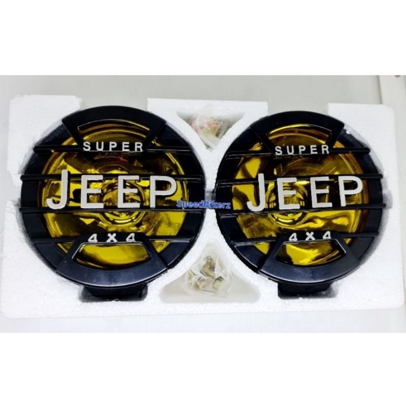 Lampu Tembak JEEP 4x4 / Lampu Sorot JEEP Double isi 2 Halogen Sorot Tembak JEEP Motor Dan Mobil 12volt Universal car