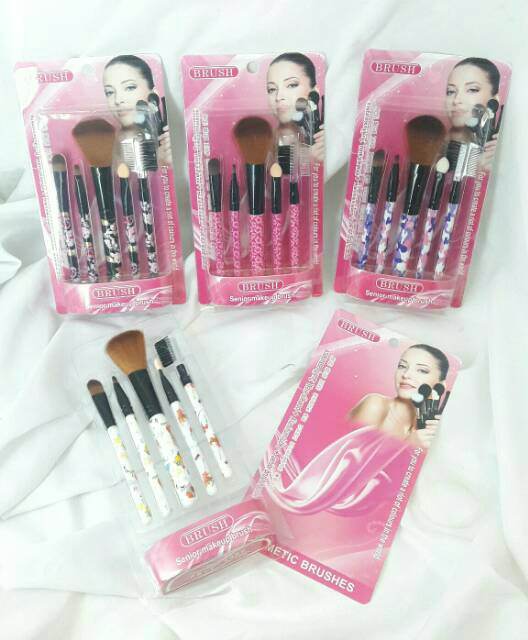 Kuas Make Up set 5 in 1 - Aneka Motif Lucu