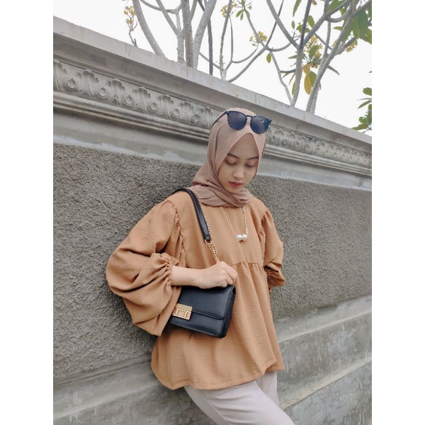 ALUVA.CLOTHES - Yura Blouse | Blouse Wanita | Puffy Blouse-4