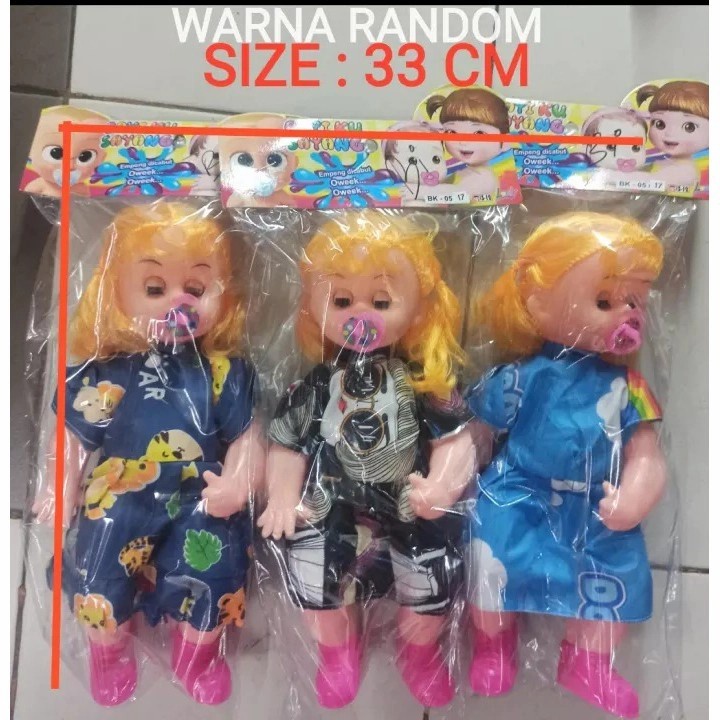 MOMBABY1 Kado Mainan Anak Perempuan Boneka susan bisa nangis