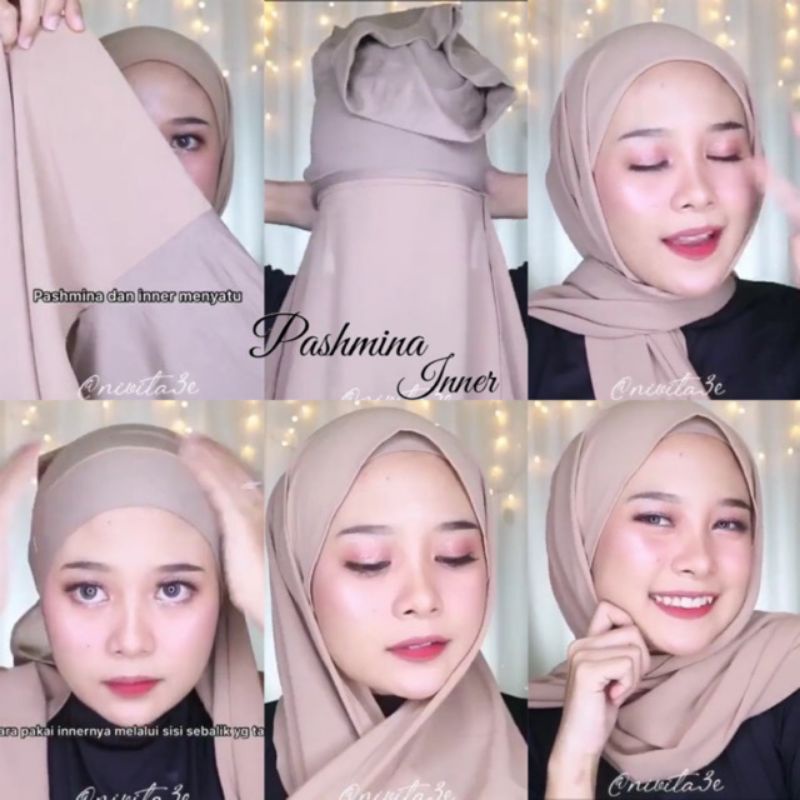 PASHMINA + INER 2IN1/pasmina inner ceruty babydo ll UK,180/75