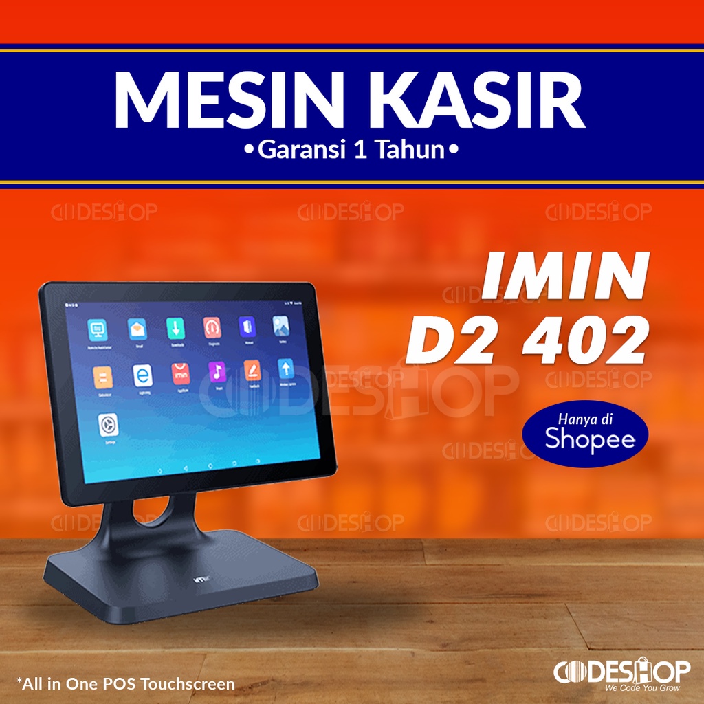 Mesin Kasir iMin D2 402 2GB/16GB Android All in One POS