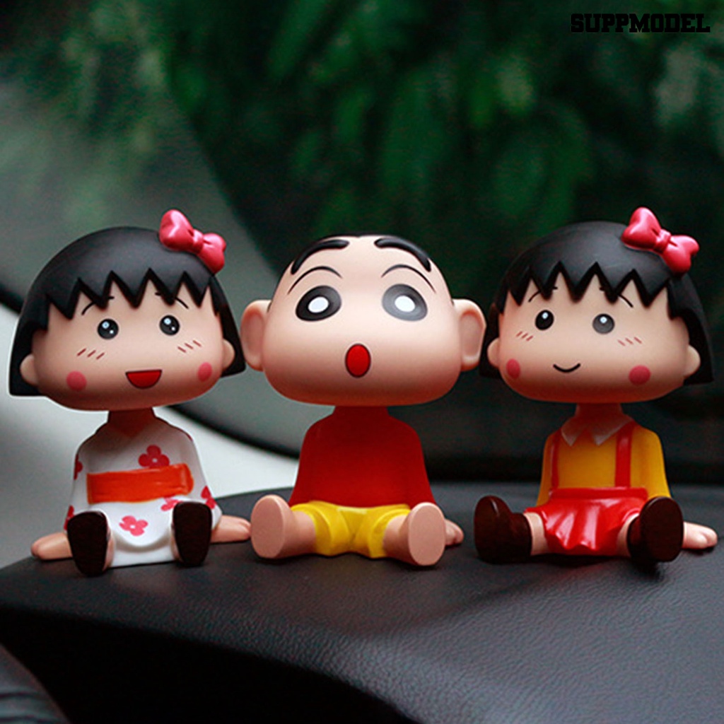 Mainan Boneka Crayon Shin-chan Kepala Goyang Untuk Dekorasi Interior Mobil