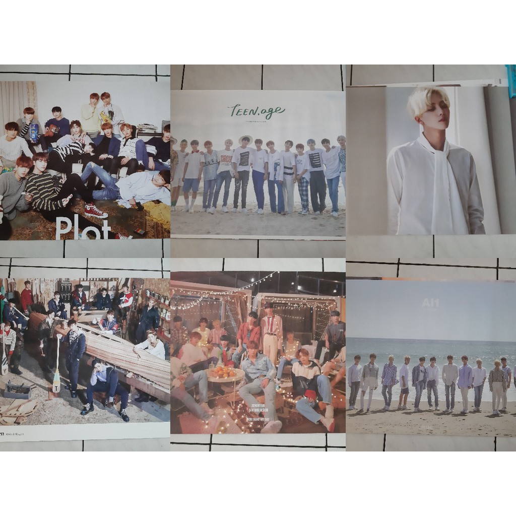 Seventeen Official Poster Semicolon Al1 The8 Teen Age Woozi Seungkwan Dino