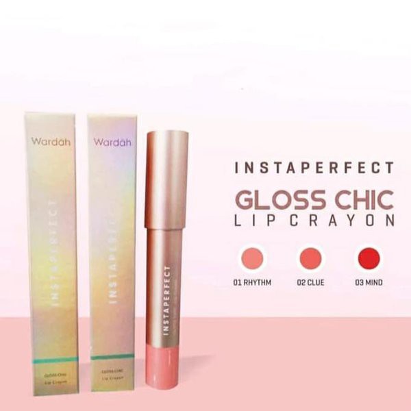 WARDAH INSTAPERFECT GLOSS CHIC LIP CRAYON 2.7GR