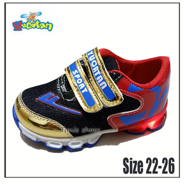 SALE Yucatan LED IDD5339 22-26 / Sepatu Lampu Anak Laki Balita / Sneakers Lampu Anak Laki