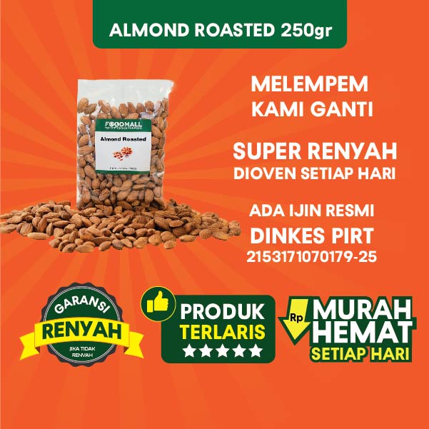 

Almond Roasted 250 gram / almond panggang