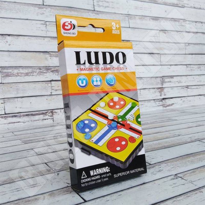 Ludo Magnet Mini Board Game Pocket Mainan Anak Portable Praktis