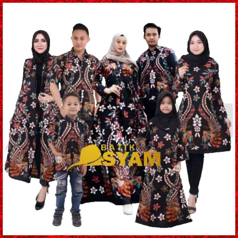 Batik Couple Keluarga Terbaru Sania Ruffle Ori Ndoro Jowi Dnt Mataram