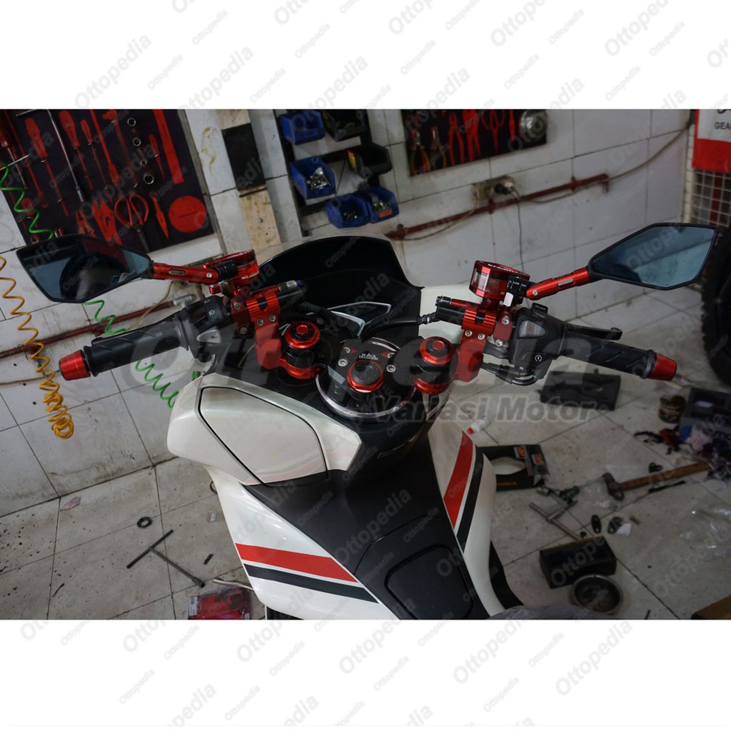 Stang Stir Setang Jepit + Pangkon Black Diamond Yamaha Nmax N Max Variasi