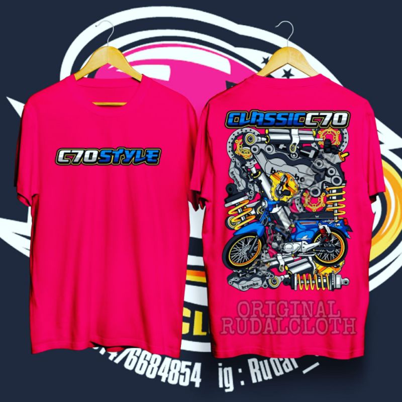 KAOS C70 / SIPITUNG / C70 / KAOS MOTOR C70 / C70 MODIF / KAOS DISTRO / ORIGINAL / COD