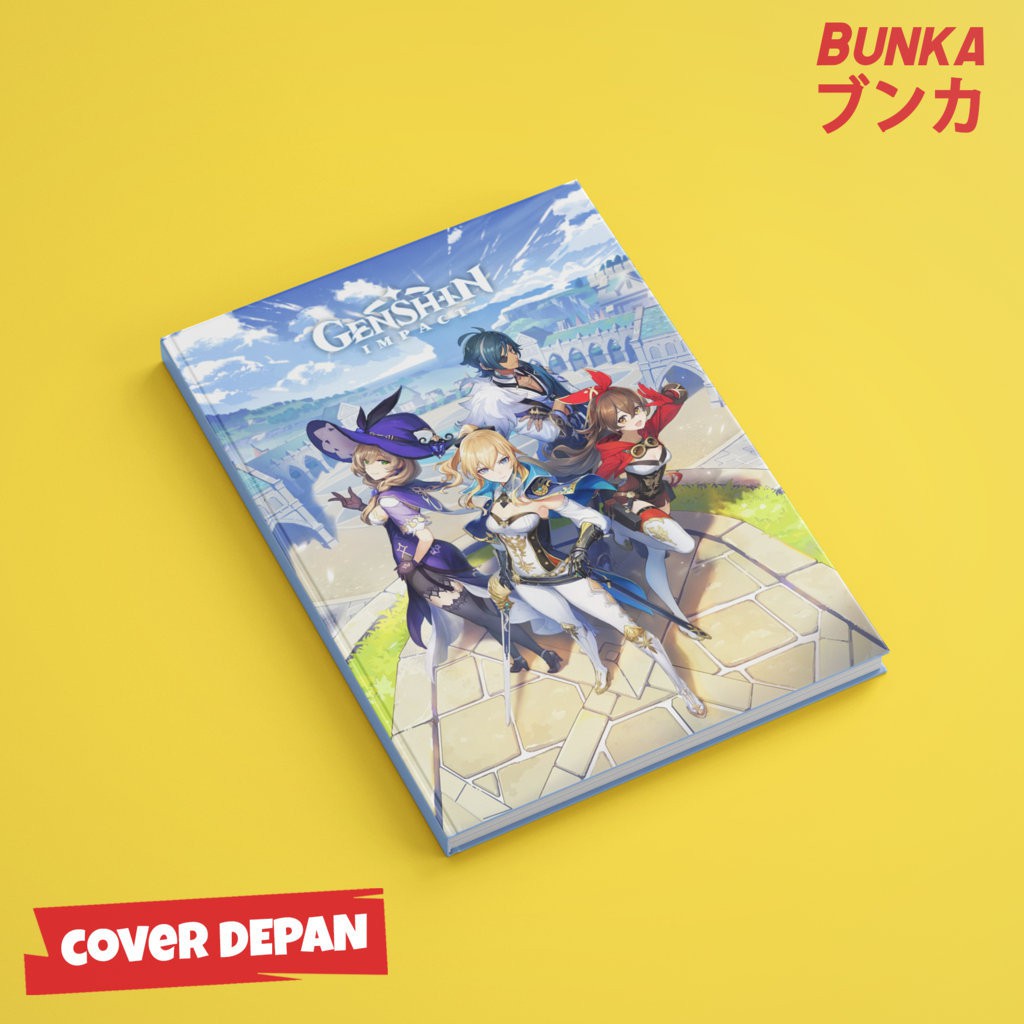 

Notebook Game Anime Genshin Impact Char Hardcover A5 Buku Tulis Catatan Note Agenda Planner Jurnal