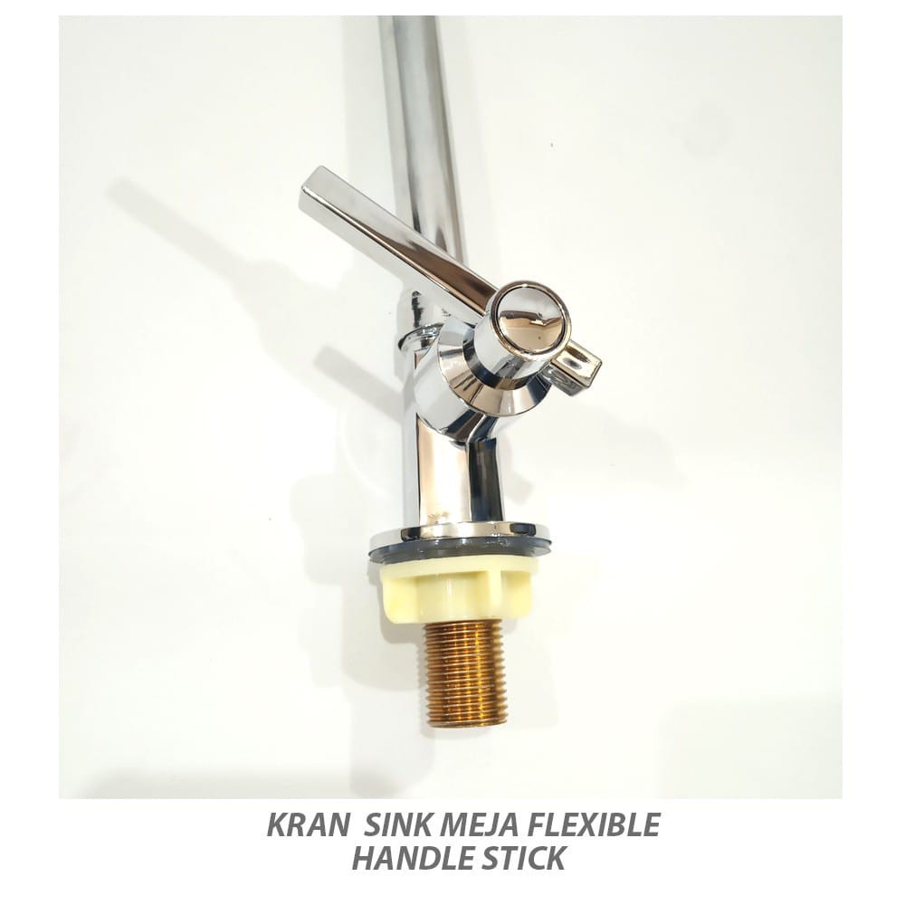 PROMO Kran angsa tanam flexible kepala besar on/off - Keran dapur sink bak cuci piring-Kran wastafel 1/2&quot;