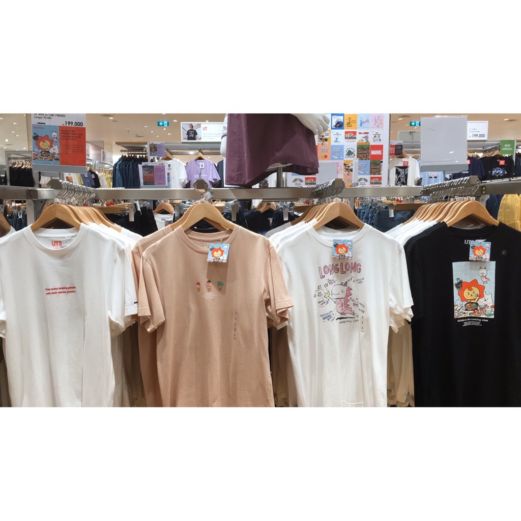 GRATIS ONGKIR UNIQLO - TSHIRT ROY6 BY LINE FRIENDS KAOS UT LENGAN PENDEK JASTIP