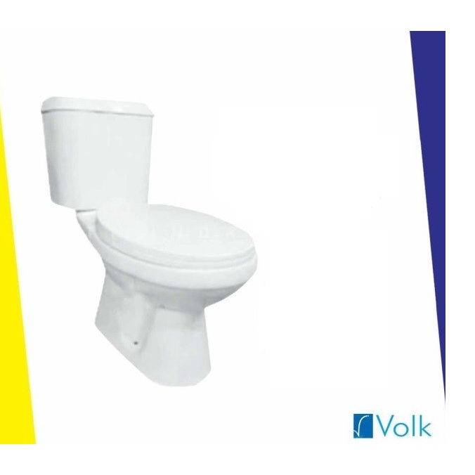 TERBAIK VOLK MAGNOLIA 663 TWO PIECE TOILET / CLOSET DUDUK