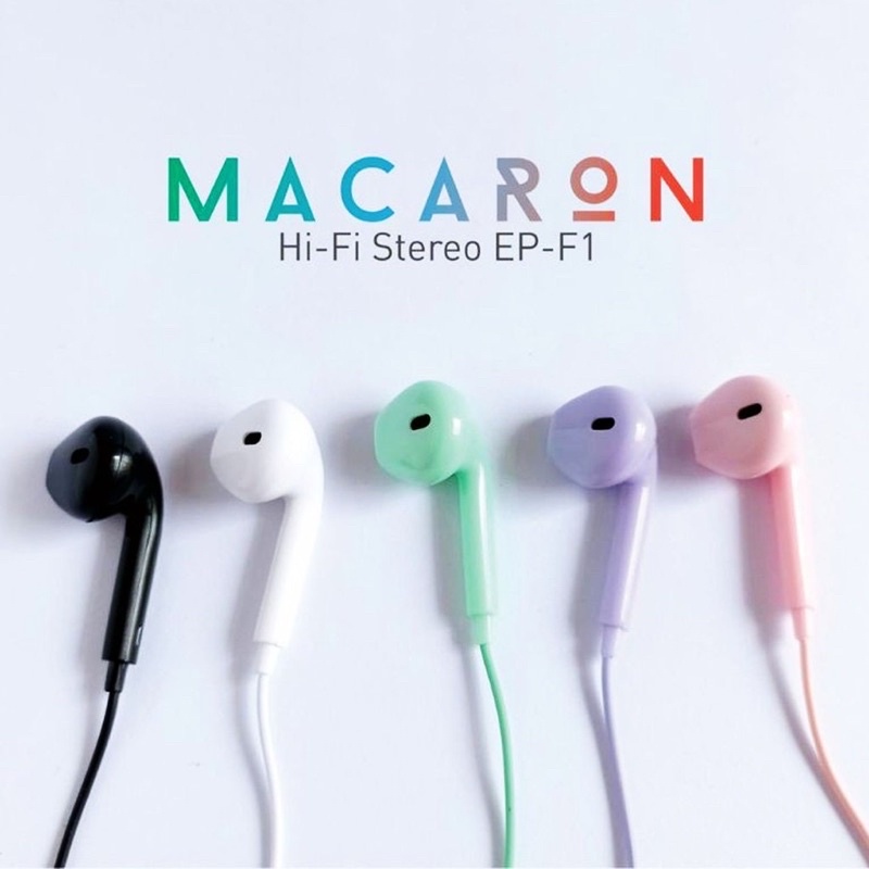Headset Macaron Jack 3.5mm support semua heandphone