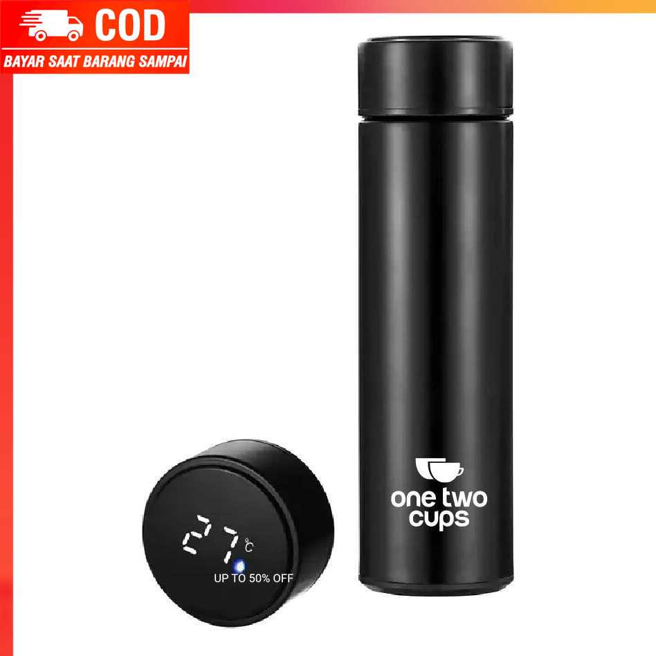 (100% BARANG ORI) Botol Minum Thermos Suhu LCD Smart Mug 500ml - OTC001