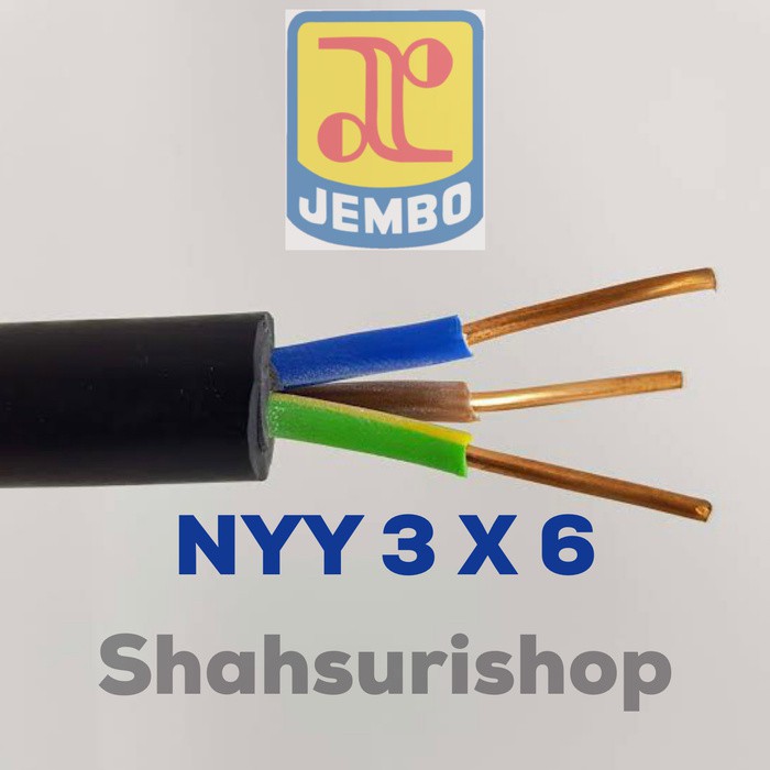 KABEL NYY 3X6 JEMBO METERAN KAWAT