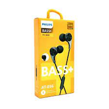 Handsfree Headset Philips BASS + AT 036 Earphone Good Quality BASS