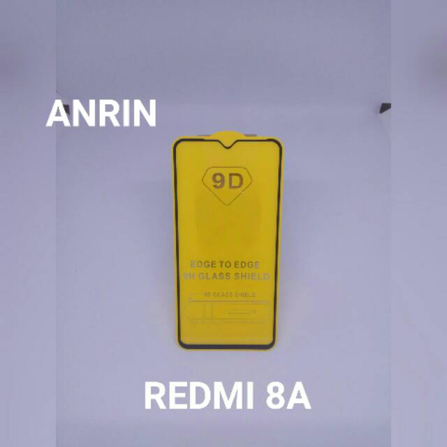 TEMPERED GLASS 9D FULL COVER FULL GLUE REDMI 8A