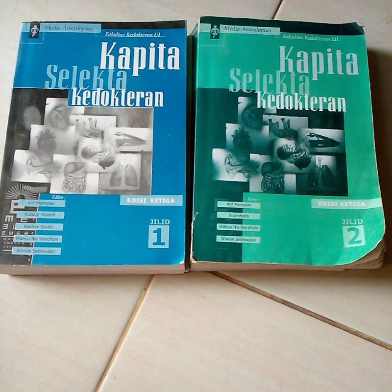 buku kapita selekta kedokteran jilid 1dan jilid 2( bekas)