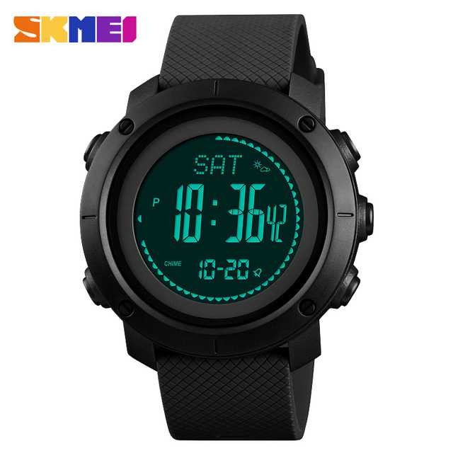 Jam Tangan Sport Pria Skmei JT 120 Jam Tangan Pedometer Digital Terbaru Skemei Cowok Waterproof